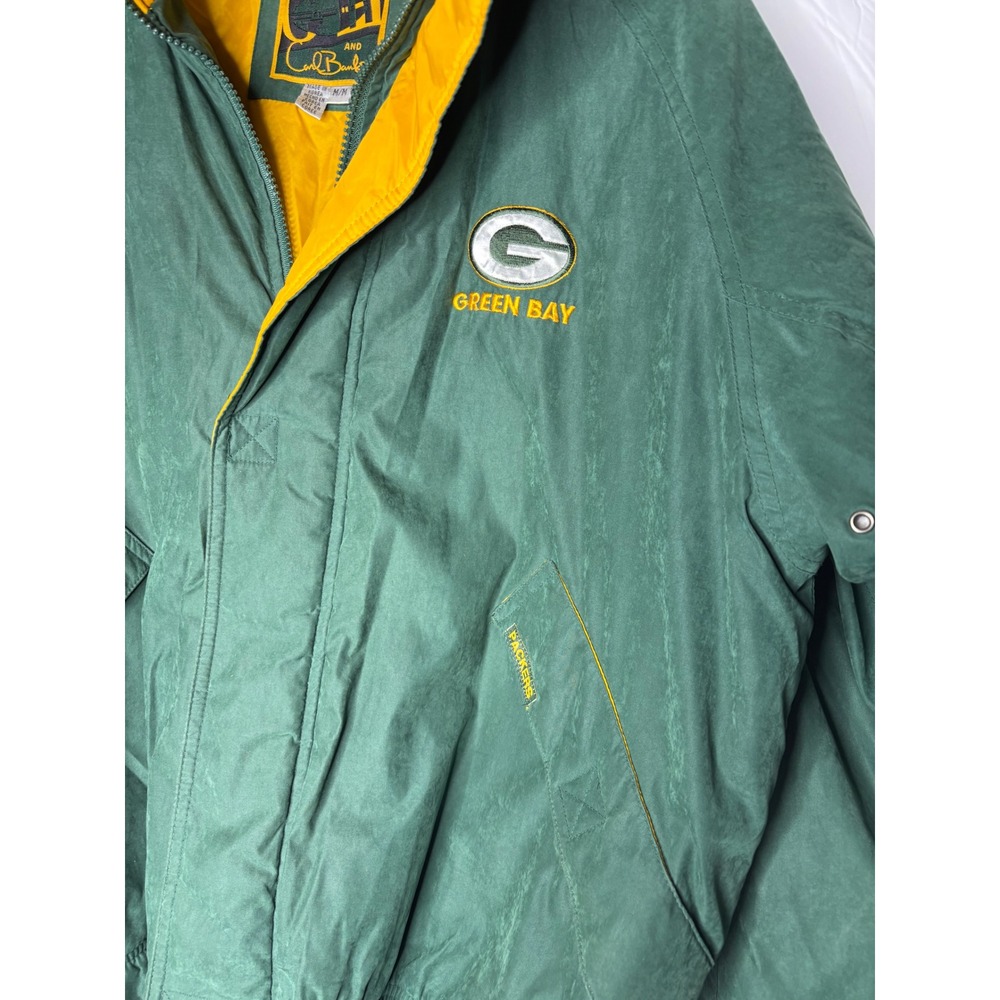 Vintage Green Bay Packers‎ G-III Carl Banks Jacket Green Gold Mens Medium NFL - Picture 2 of 10